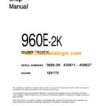Komatsu 960E-2K Dump Truck Shop Manual (CEBM026302)