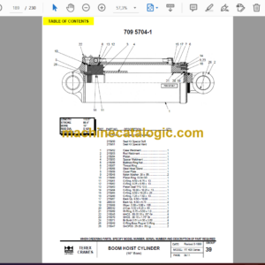 Terex RT400 Series Crane Parts Manual (12261-201)