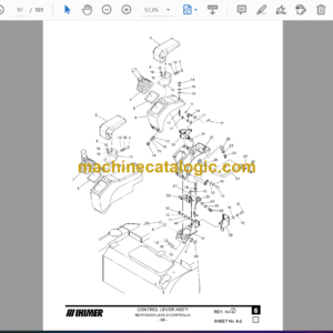 IНI 17 VXE Mini Excavator Spare Parts Catalog