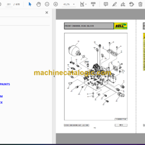 Bell B50D 6X6 2-SPEED MK III ADT, B50D 6X6 SINGLE SPEED MK III ADT Articulated Dump Truck Parts Manual (872107)