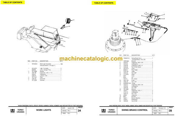 Terex RT400 Series Crane Parts Manual (12261-201) - Image 4