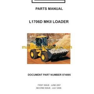 Bell L1706D Mk II Loader Parts Manual (874095)