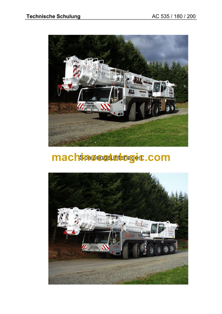 Terex AC535, AC180, AC200 Crane Training Manual