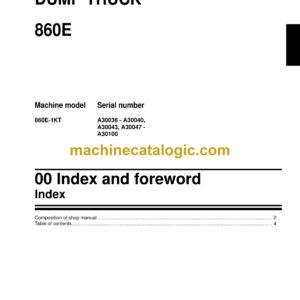 Komatsu 860E Dump Truck Shop Manual (CEN00015-04)