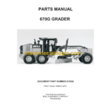 Bell 670G Grader Parts Manual (870259)