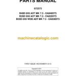 Bell B40D, B35D 6X6 ADT MK 7.3, B35D 6X6 WDB ADT MK 7.3 Articulated Dump Truck Parts Manual (872373) (EA840D73, EA835D73, EA836D73)