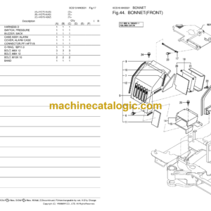 Yanmar VIO75-A Excavator Parts Catalog (0CS10-M43501EN)