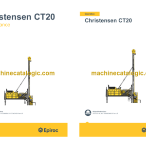 Epiroc Christensen CT20 T4F Operation and Maintenance Manual