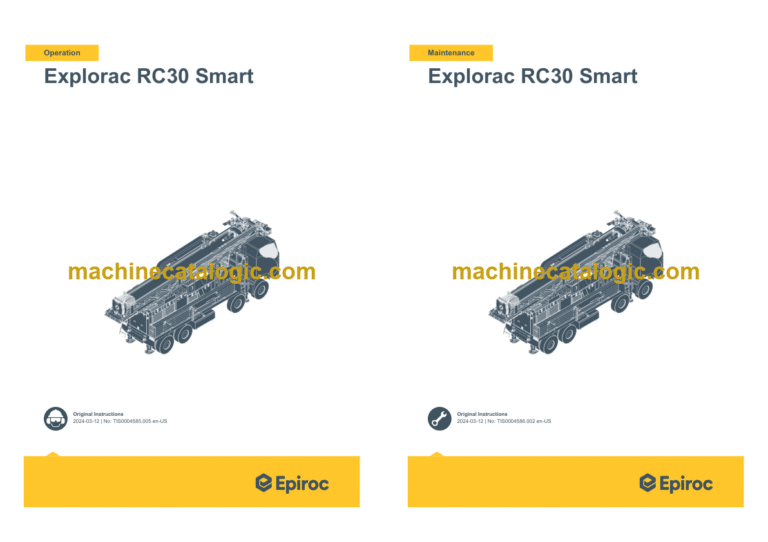 Epiroc Explorac RC30 Smart Operation and Maintenance Manual