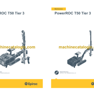 Epiroc PowerROC T50 Tier 3 Operation and Maintenance Manual