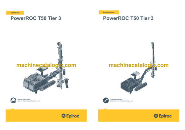 Epiroc PowerROC T50 Tier 3 Operation and Maintenance Manual