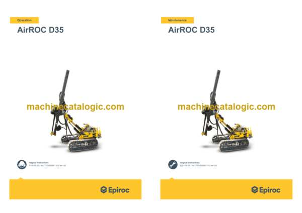 Epiroc AirROC D35 Operation and Maintenance Manual