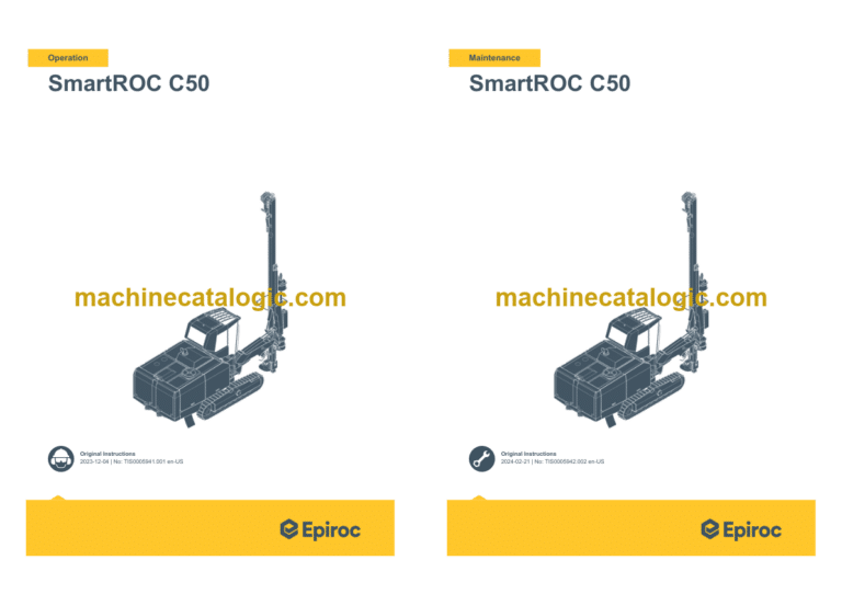 Epiroc SmartROC C50 Mk II Tier 3 Operation and Maintenance Manual