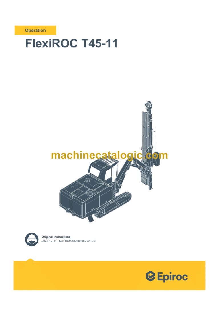 Epiroc FlexiROC T45-11 Mk II Stage V Operation Manual