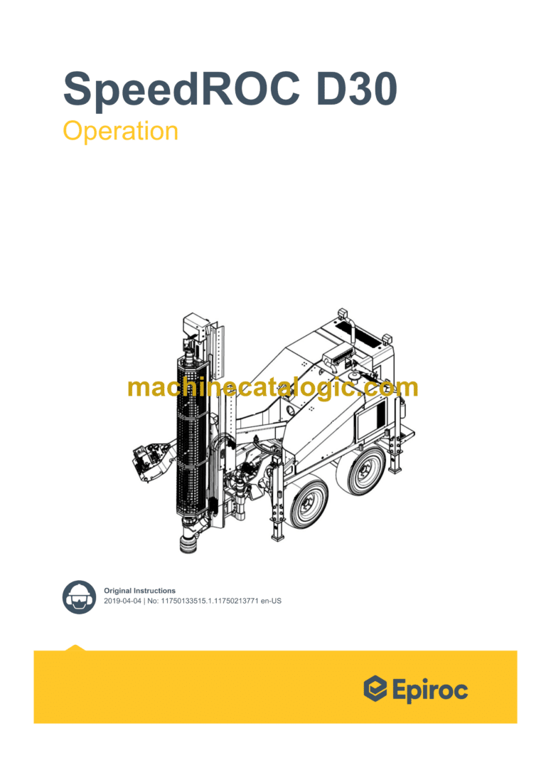 Epiroc SpeedROC D30 Operation Manual