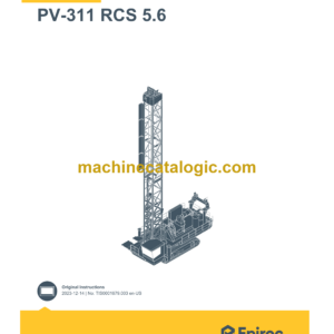 Epiroc PV-311 RCS 5.6 Pit Viper Control System Manual