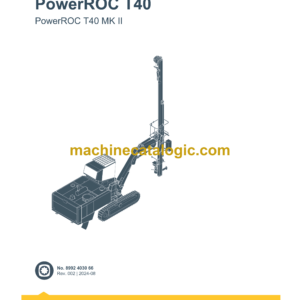 Epiroc PowerROC T40 MK II Spare Parts Catalog