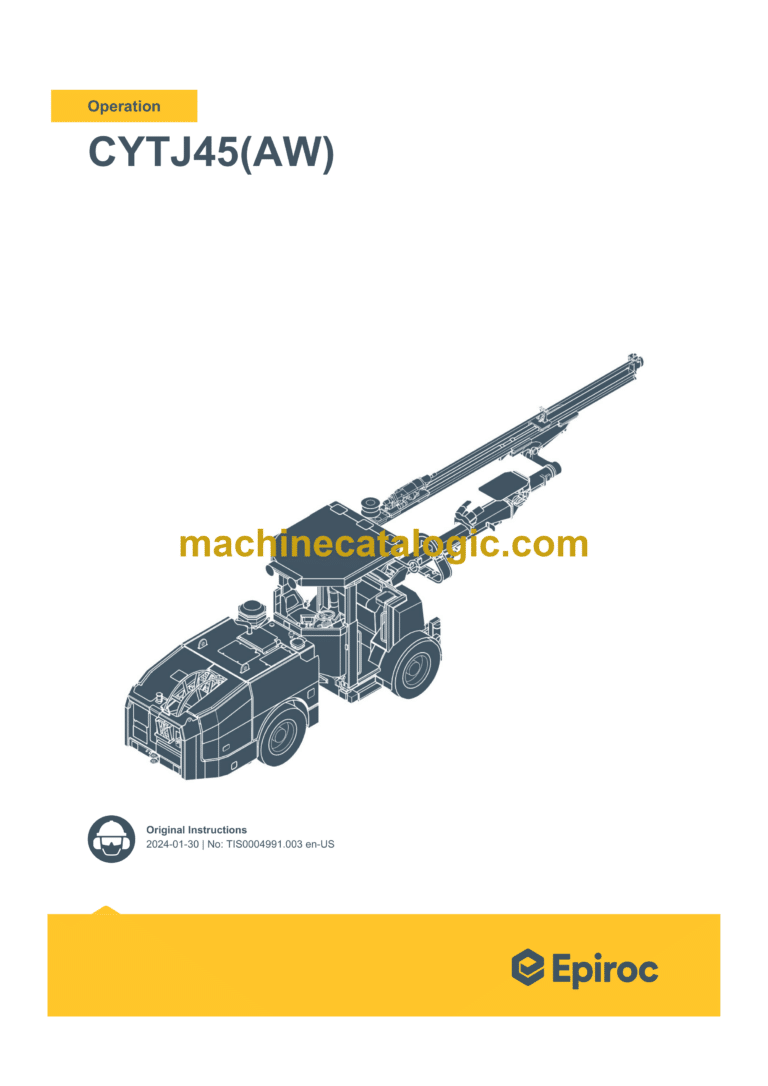 Epiroc CYTJ45(AW) Operation Manual