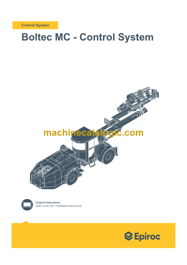 Epiroc Boltec MC Control System Manual