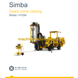 Epiroc Simba H1254 Spare Parts Catalog