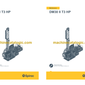 Epiroc DM30 II T3 HP Operation and Maintenance Manual