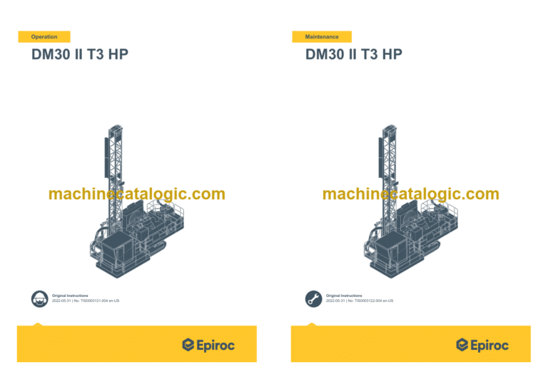 Epiroc DM30 II T3 HP Operation and Maintenance Manual