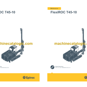 Epiroc FlexiROC T45-10 MkII Stage V Operation and Maintenance Manual