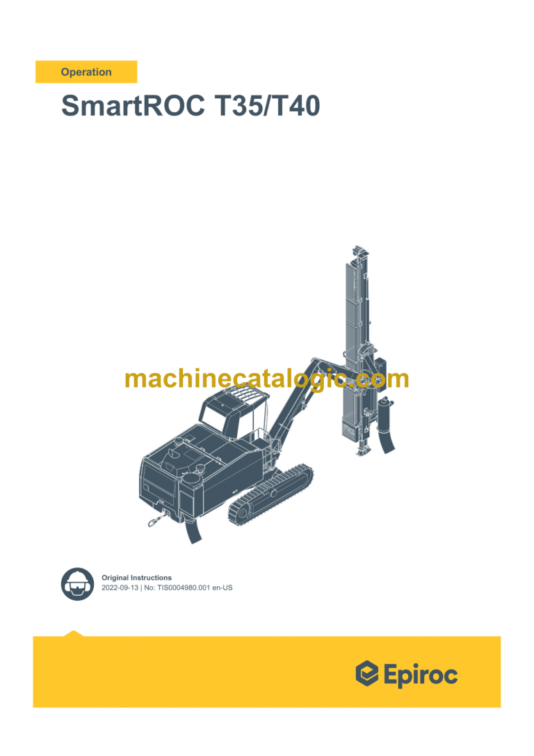 Epiroc SmartROC T35 T40 Mk II Tier 3 Operation Manual