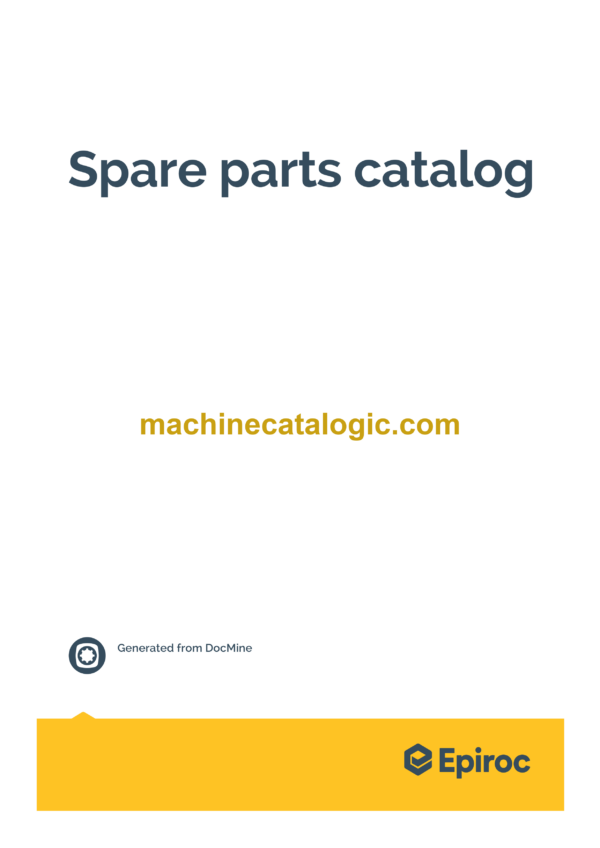 Epiroc Robbins 53RH C Spare Parts Catalog