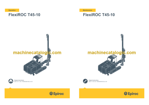 Epiroc FlexiROC T45-10 Mk II Tier 3 Operation and Maintenance Manual