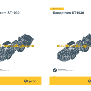 Epiroc Scooptram ST1030 Operation and Maintenance Manual