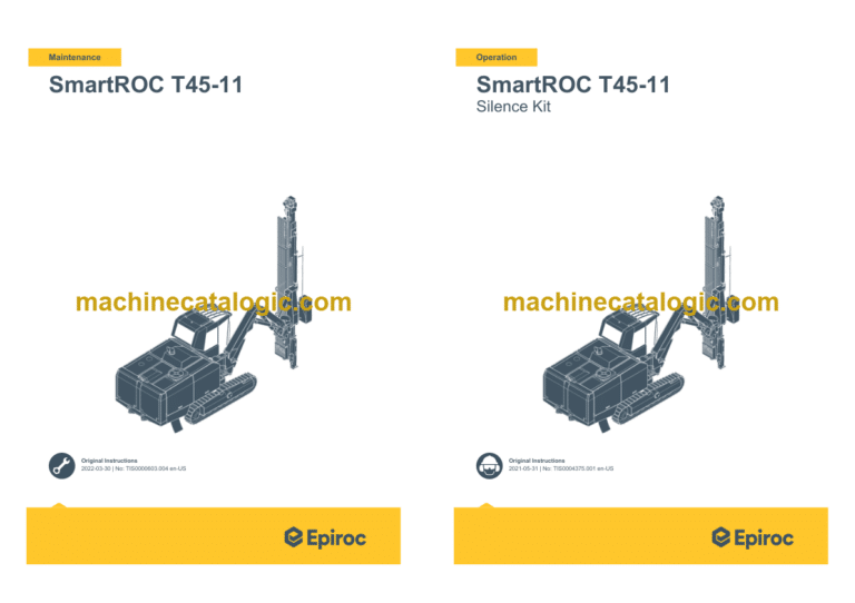 Epiroc SmartROC T45-11 Tier 3 Operation and Maintenance Manual