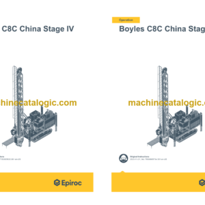 Epiroc Boyles C8C China Stage IV Operation and Maintenance Manual