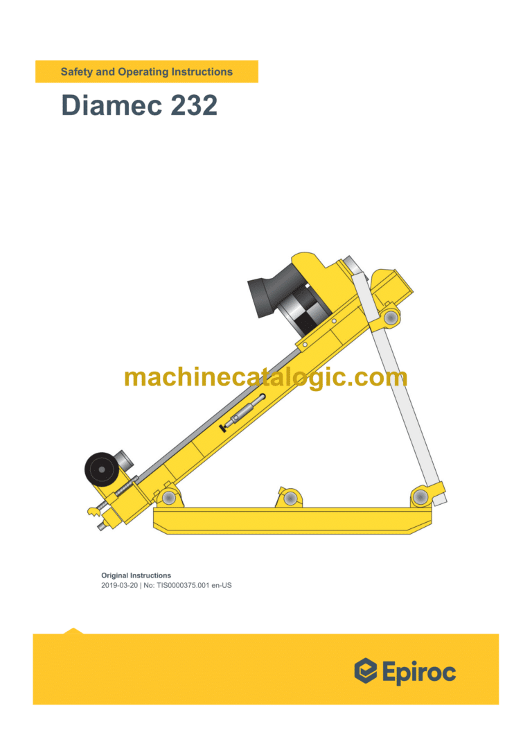 Epiroc Diamec 232 Operation Manual
