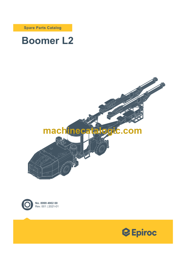 Epiroc Boomer L2 Spare Parts Catalog