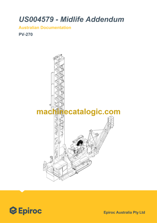 Epiroc PV-270 Pit Viper Spare Parts Catalog