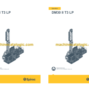 Epiroc DM30 II T3 LP Operation and Maintenance Manual