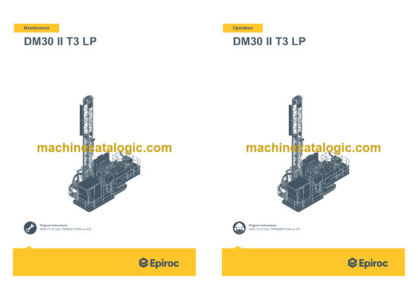 Epiroc DM30 II T3 LP Operation and Maintenance Manual