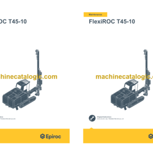 Epiroc FlexiROC T45-10 Stage V Operation and Maintenance Manual