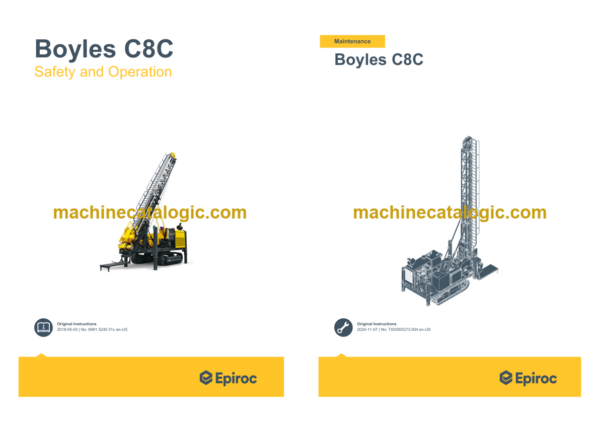 Epiroc Boyles C8C Operation and Maintenance Manual