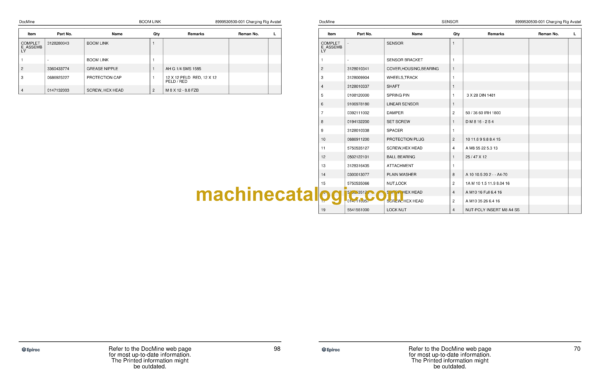 Epiroc Charging Rig Avatel Spare Parts Catalog - Image 3