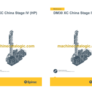 Epiroc DM30 XC China Stage IV (HP) Operation and Maintenance Manual