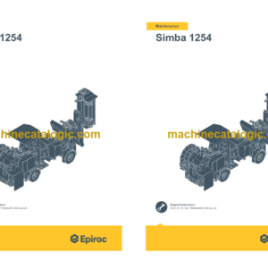 Epiroc Simba 1254 Operation and Maintenance Manual