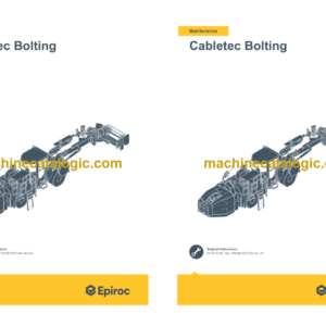 Epiroc Cabletec Bolting Operation and Maintenance Manual