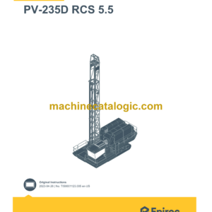 Epiroc PV-235D RCS 5.5 Pit Viper Control System Manual