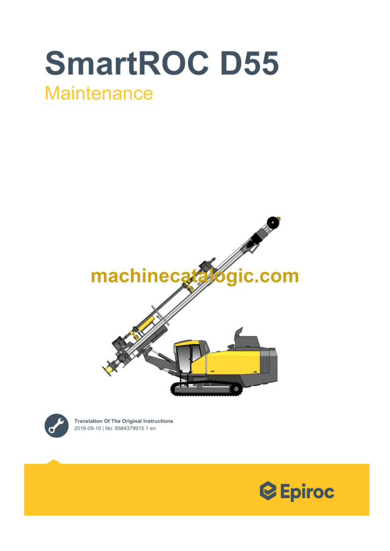 Epiroc SmartROC D55 Tier 4 Final Maintenance Manual