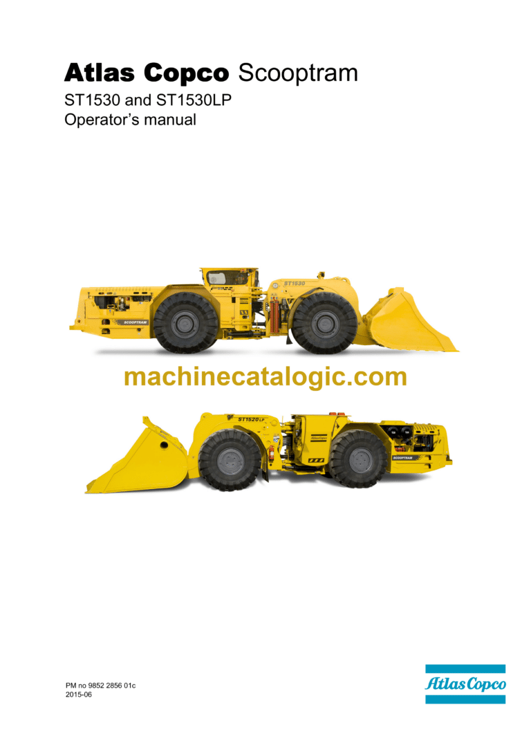 Epiroc Scooptram ST1530 and ST1530LP Operation Manual
