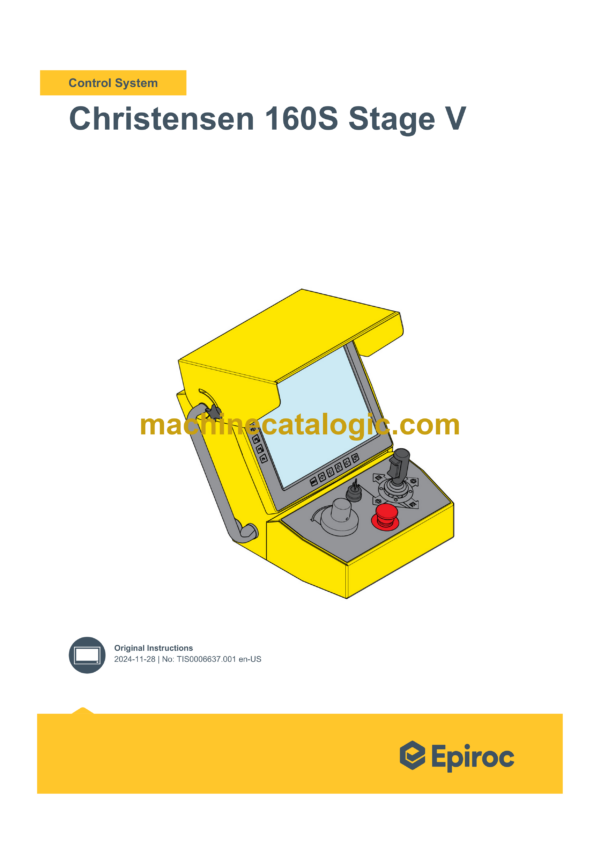 Epiroc Christensen 160S Stage V Control System Manual