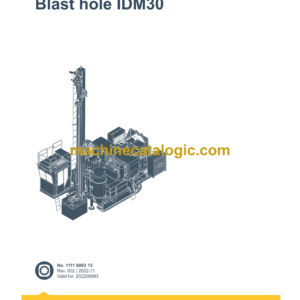 Epiroc Blast Hole Drills IDM30 Spare Parts Catalog