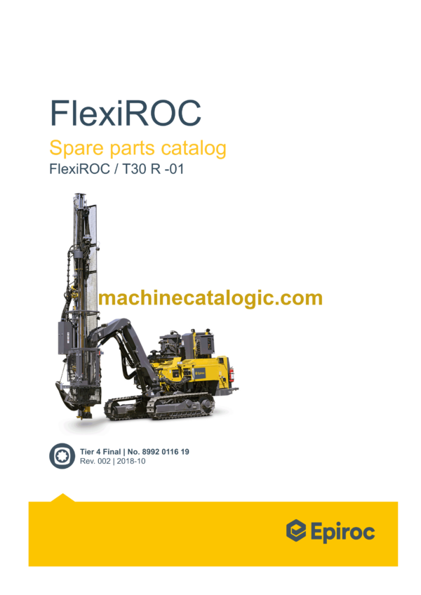 Epiroc FlexiROC T30 R-01 Spare Parts Catalog